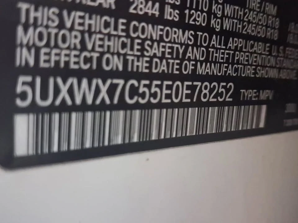 2014 BMW F25 X3 - Image 10 of 12