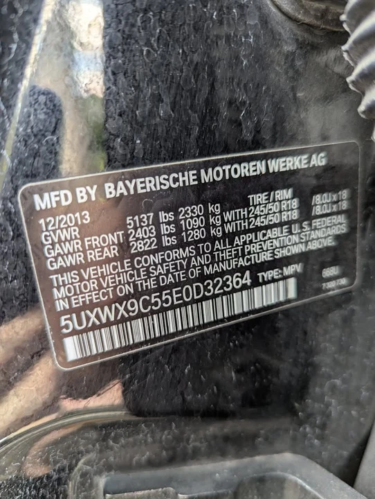 2014 BMW F25 X3 - Image 11 of 11