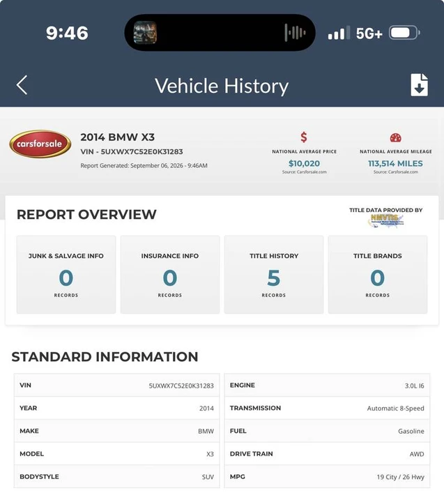 2014 BMW F25 X3 - Image 15 of 15
