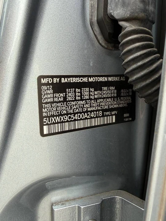 2014 BMW F25 X3 - Image 5 of 10