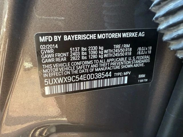2014 BMW F25 X3 - Image 14 of 21