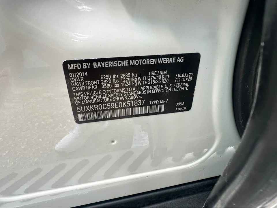 2014 BMW F15 X5 - Image 7 of 7