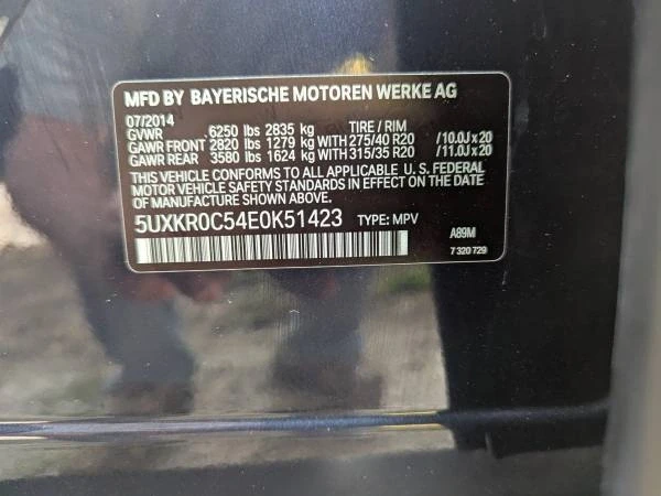 2014 BMW F15 X5 - Image 13 of 13