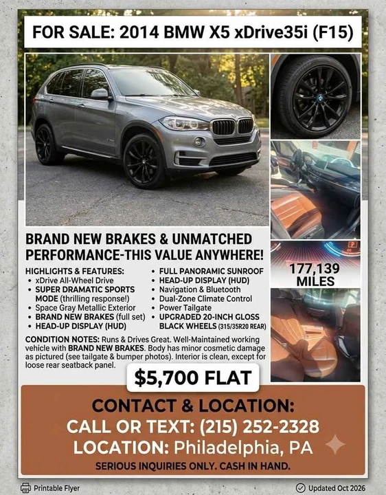2014 BMW F15 X5 - Image 11 of 12
