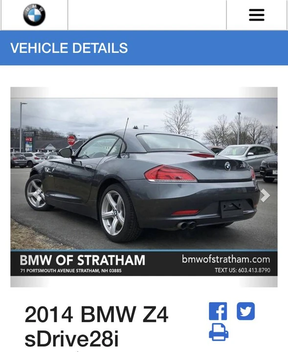 2014 BMW E89 Z4 Roadster - Image 3 of 3