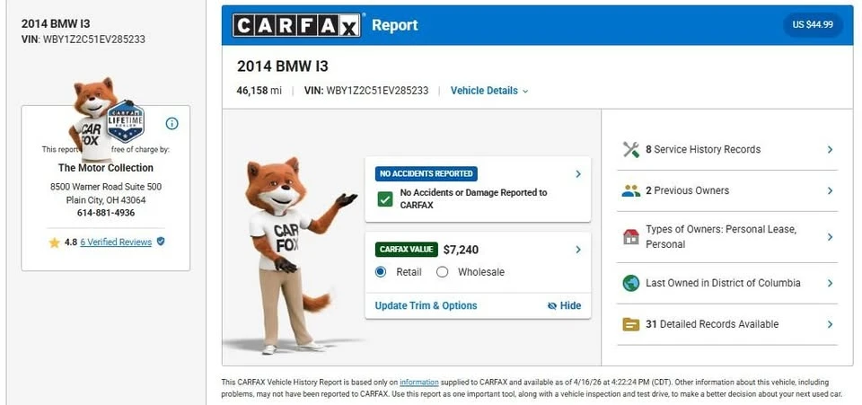 2014 BMW i3 - Image 11 of 20