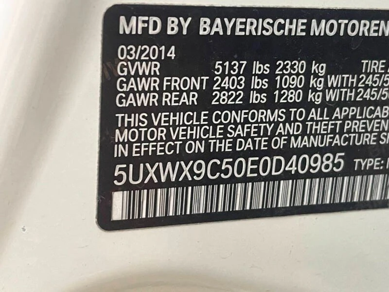 2014 BMW F25 X3 - Image 13 of 18