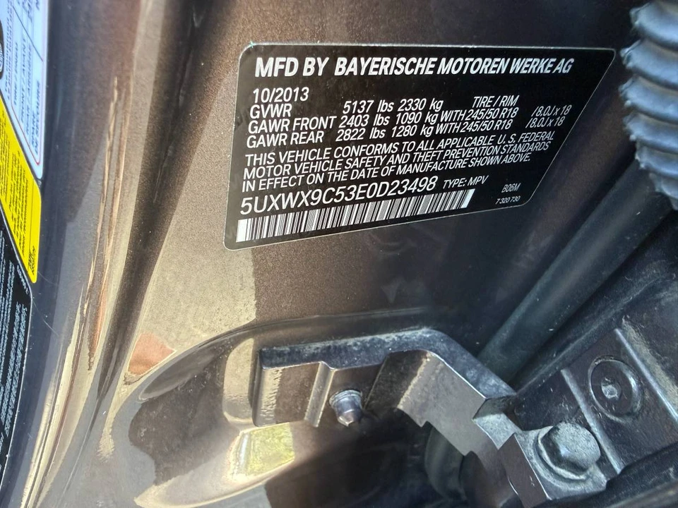 2014 BMW F25 X3 - Image 13 of 24
