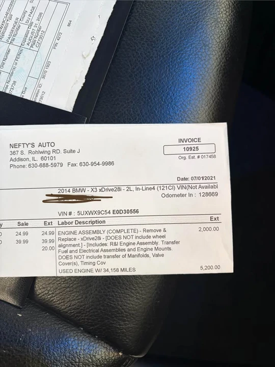 2014 BMW F25 X3 - Image 12 of 14