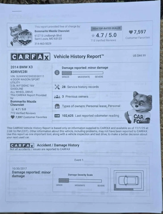 2014 BMW F25 X3 - Image 13 of 13