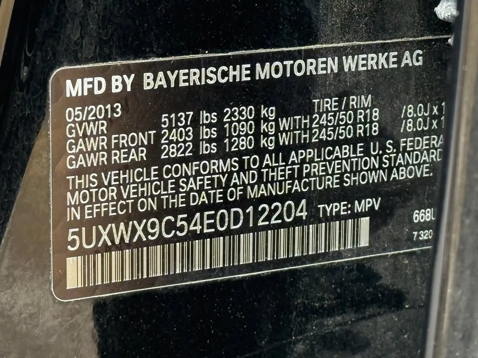 2014 BMW F25 X3 - Image 17 of 17