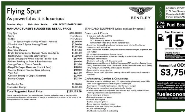 2014 Bentley Continental Flying Spur - Image 7 of 31