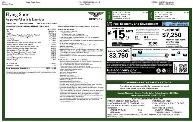 2014 Bentley Continental Flying Spur - Image 6 of 31