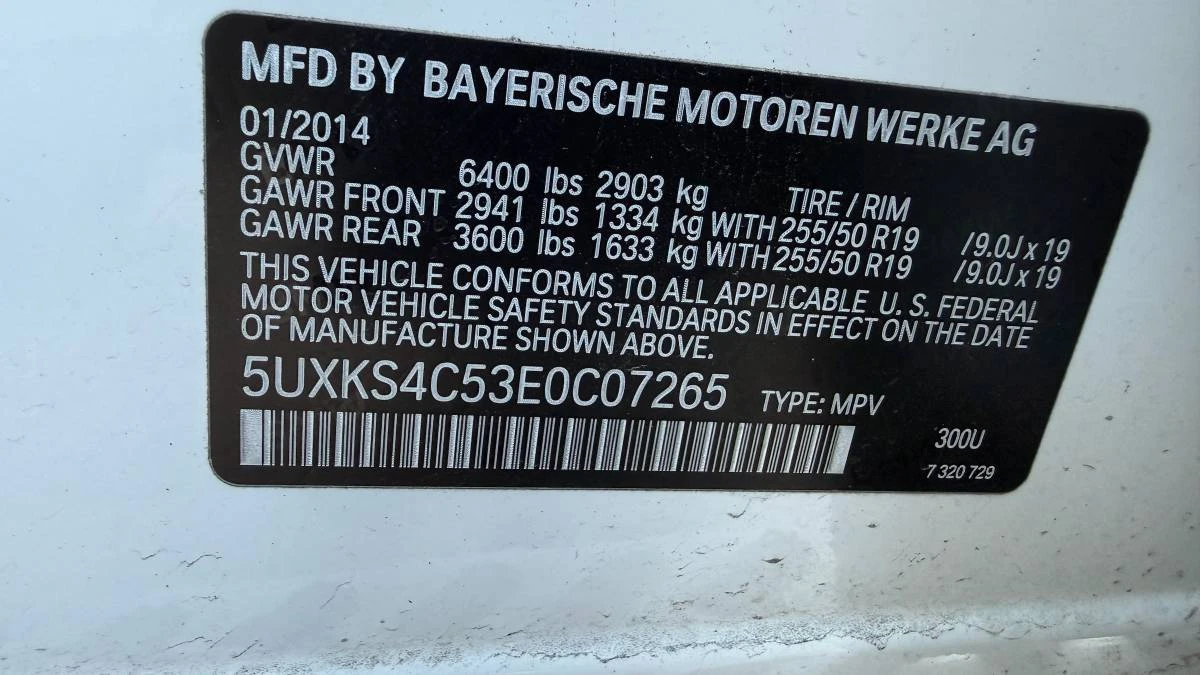 2014 BMW F15 X5 - Image 12 of 13
