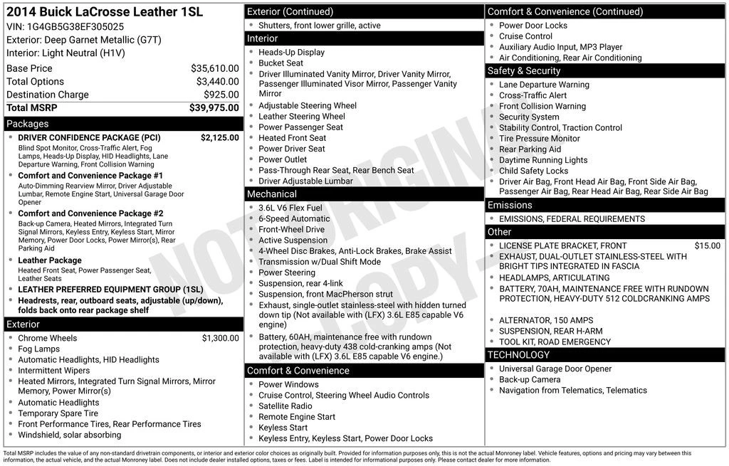 2014 Buick LaCrosse - Image 4 of 12