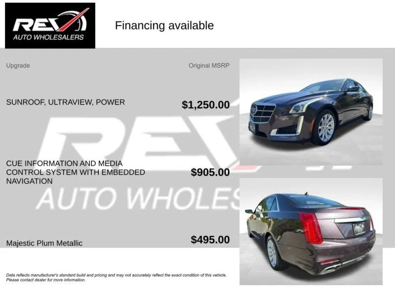 2014 Cadillac CTS 3rd Gen - Image 5 of 12