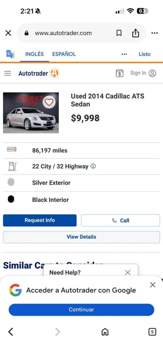 2014 Cadillac ATS - Image 6 of 12