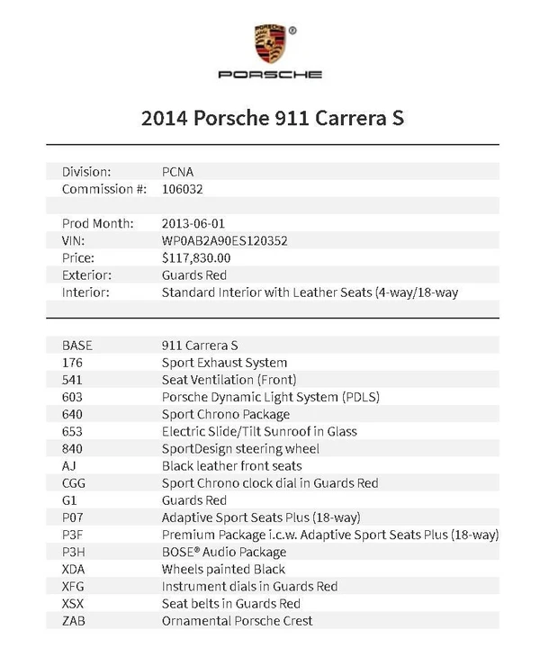 2014 Porsche 991 Carrera S - Image 7 of 7