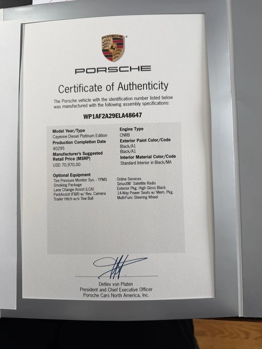 2014 Porsche 958 Cayenne Diesel - Image 18 of 22