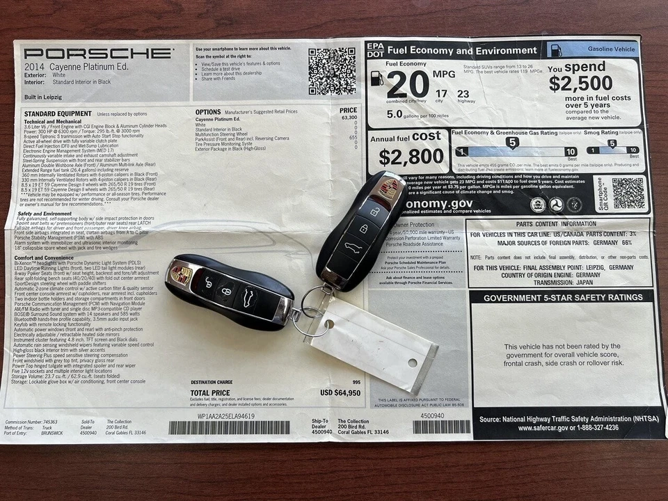 2014 Porsche 958 Cayenne - Image 19 of 21