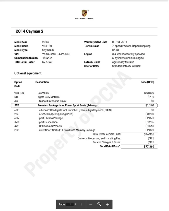 2014 Porsche 981 Cayman S - Image 5 of 29