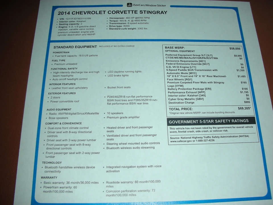 2014 Chevrolet Corvette C7 - Image 20 of 31