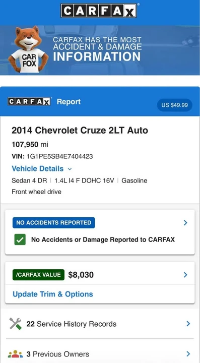 2014 Chevrolet Cruze - Image 15 of 15