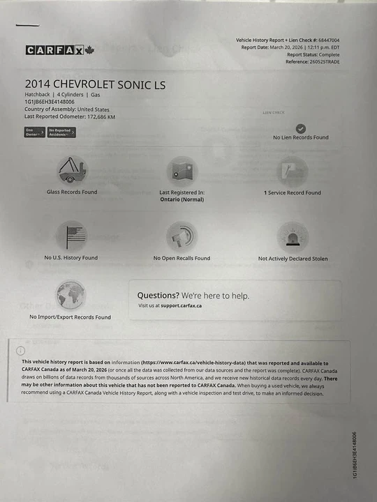 2014 Chevrolet Aveo/Sonic - Image 14 of 17