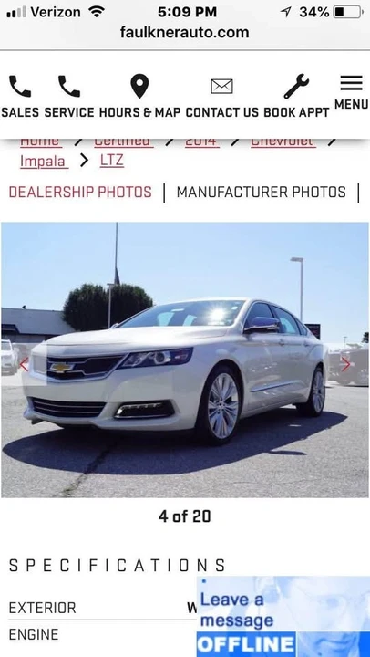 2014 Chevrolet Impala 10th Gen - Image 5 of 5