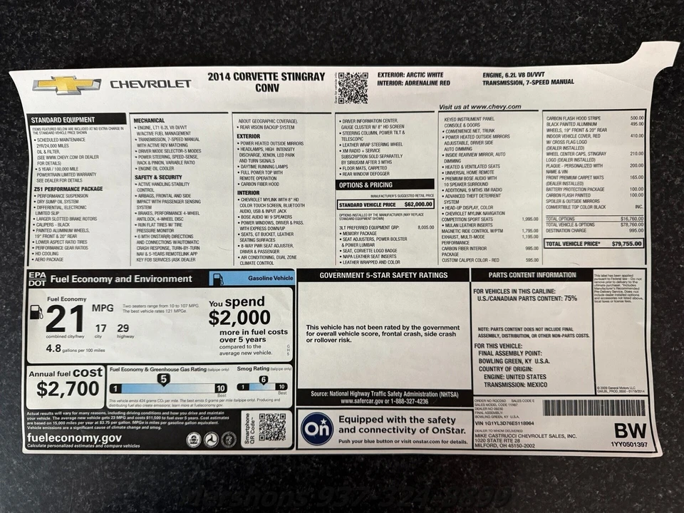 2014 Chevrolet Corvette C7 - Image 18 of 19
