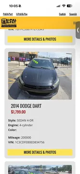 2014 Dodge Dart GT Sport Sedan 4D