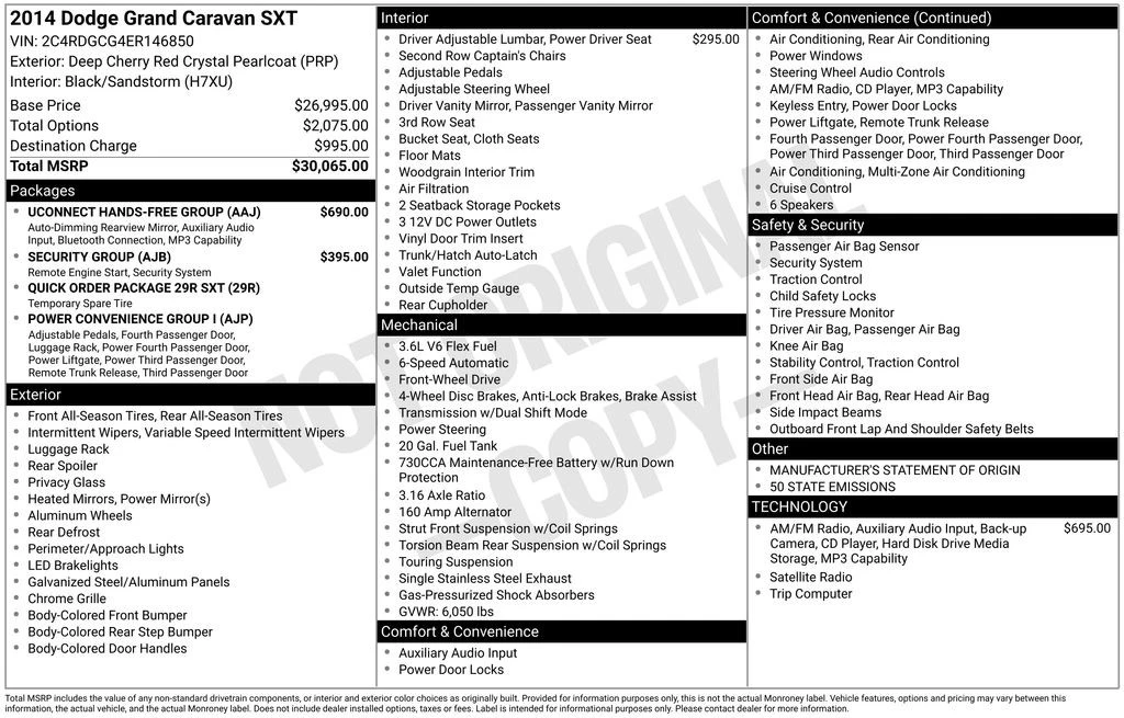 2014 Dodge Caravan - Image 2 of 12