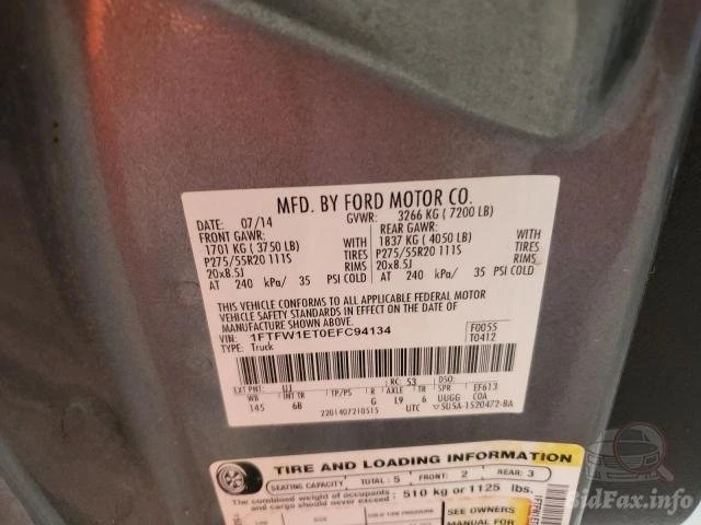 2014 Ford F-150 12th Gen - Image 12 of 21