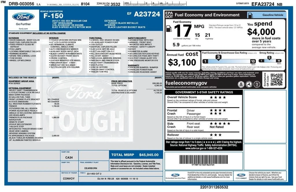 2014 Ford F-150 12th Gen - Image 2 of 2