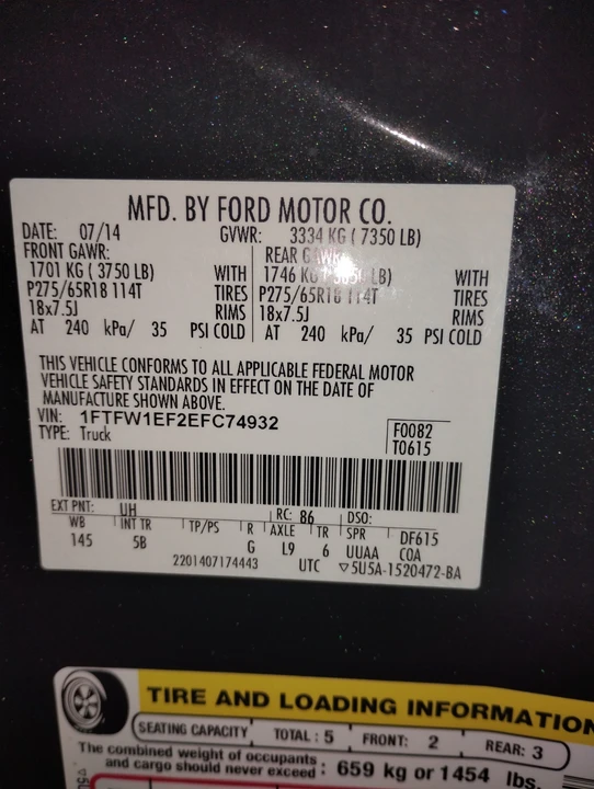 2014 Ford F-150 12th Gen - Image 7 of 7