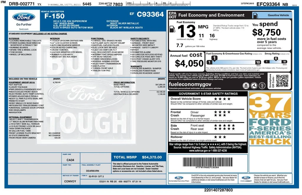 2014 Ford F-150 Raptor 12th Gen - Image 7 of 7