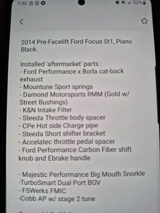 2014 Ford Focus ST 3rd Gen - Image 5 of 5