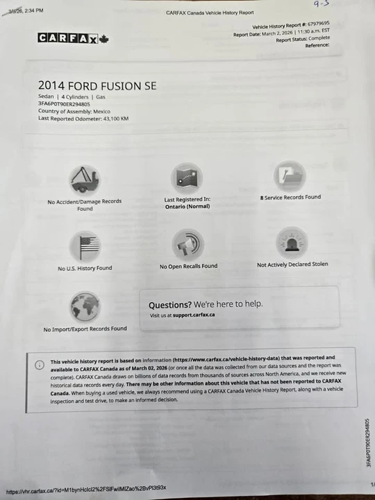 2014 Ford Fusion 2nd Gen - Image 12 of 14