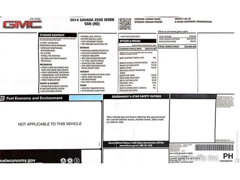 2014 GMC Savana - Image 22 of 27