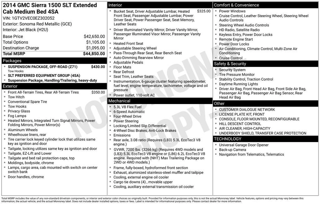 2014 GMC Sierra 3rd Gen - Image 2 of 3