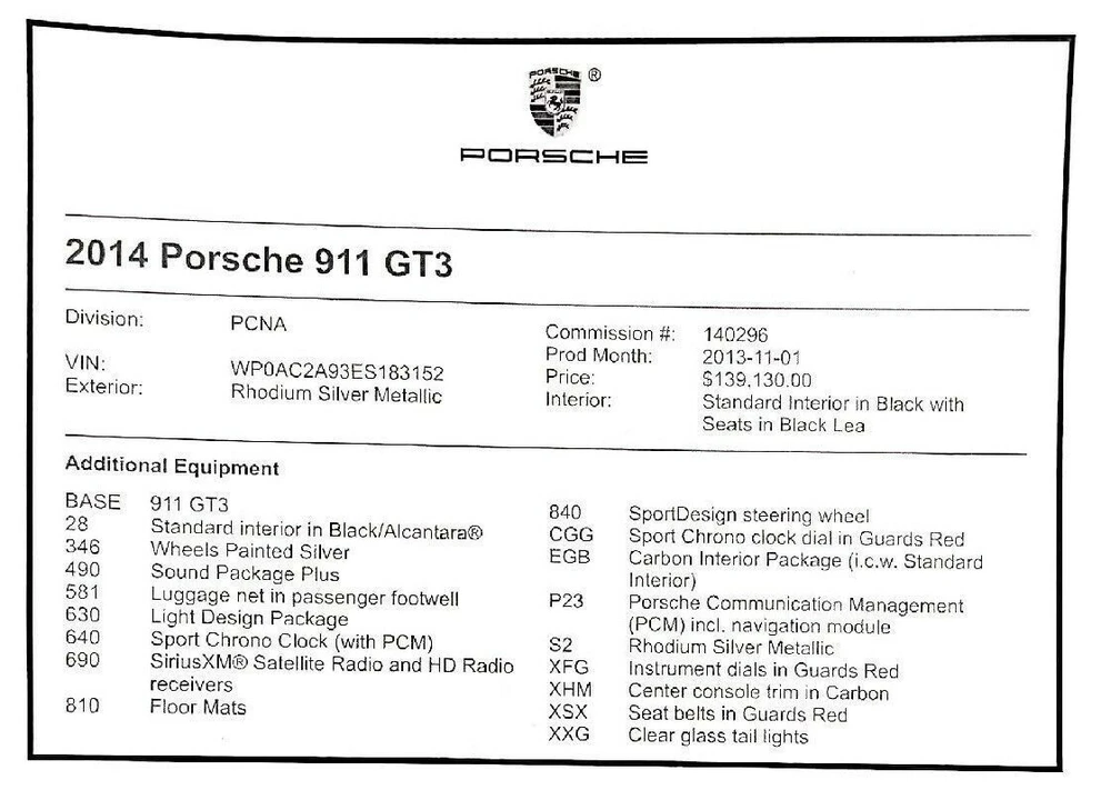 2014 Porsche 991 GT3 - Image 15 of 15