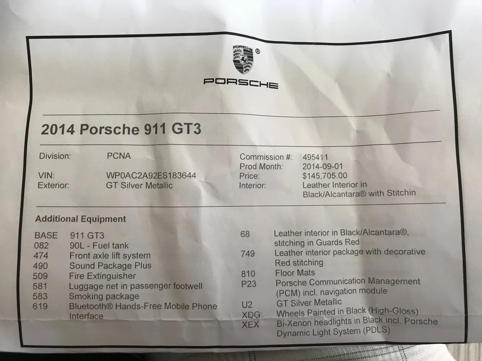 2014 Porsche 991 GT3 - Image 8 of 13