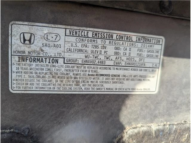 2014 Honda Accord 9th Gen - Image 11 of 11