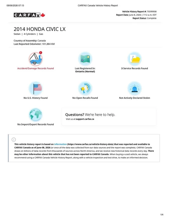 2014 Honda Civic 9th Gen - Image 15 of 18