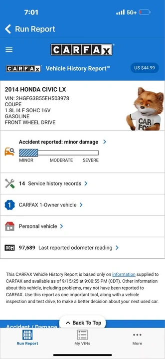 2014 Honda Civic 9th Gen - Image 16 of 16