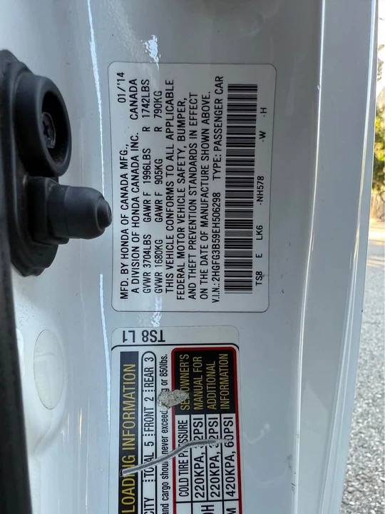 2014 Honda Civic 9th Gen - Image 17 of 20