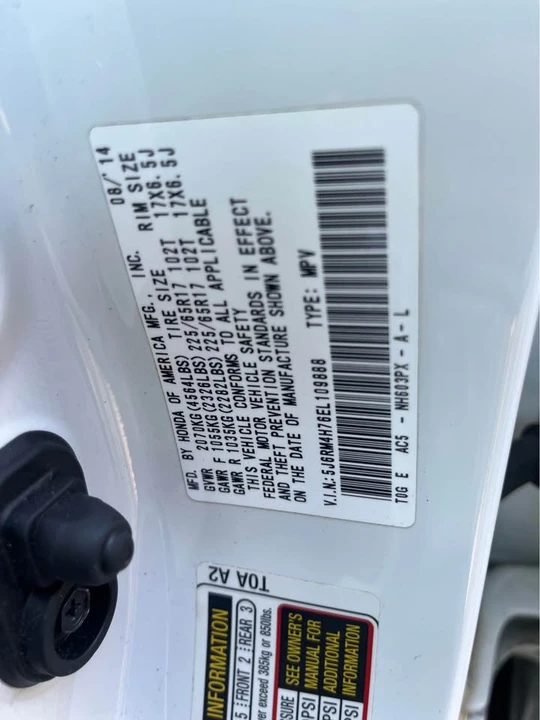 2014 Honda CR-V 4th Gen - Image 15 of 15