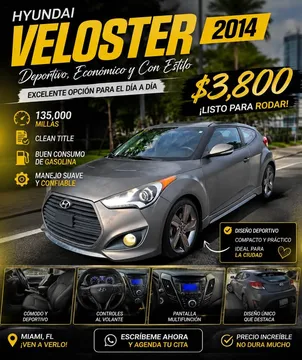 2014 Hyundai Veloster Turbo Coupe 3D