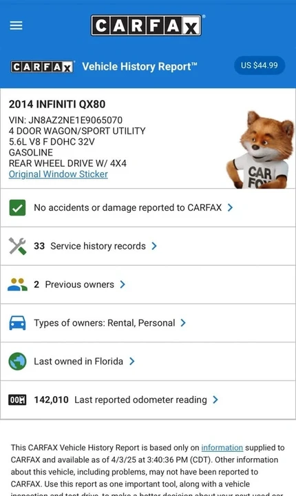 2014 Infiniti QX80 - Image 19 of 20