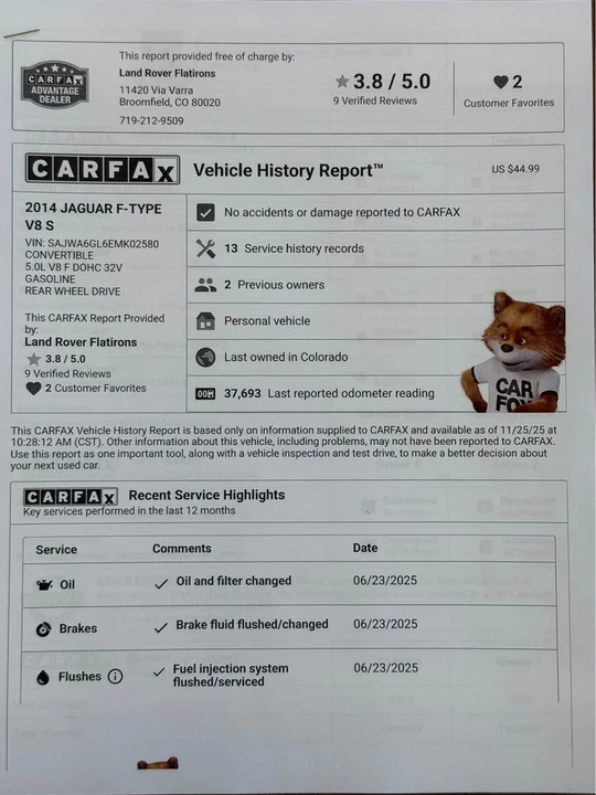 2014 Jaguar F-Type 1st Gen - Image 17 of 17